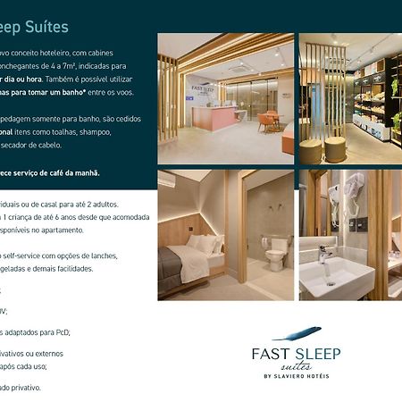Fast Sleep Suites By Slaviero Hoteis - Hotel Dentro Do Aeroporto De Guarulhos - Terminal 2 - Desembarque Oeste Exterior foto